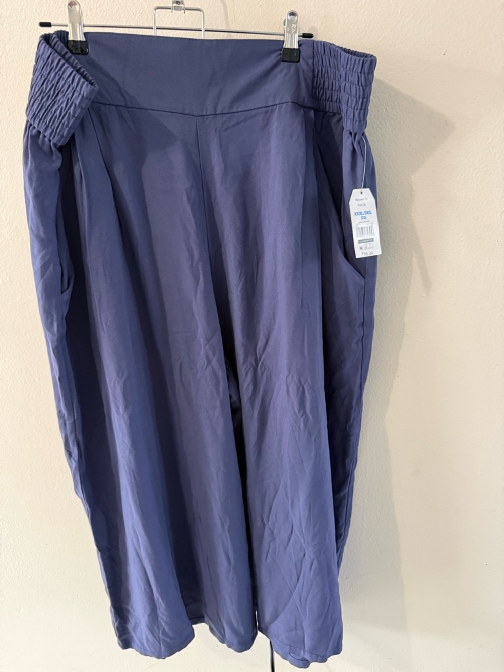 Time and Tru Wide Leg Pants in Dusty Blue